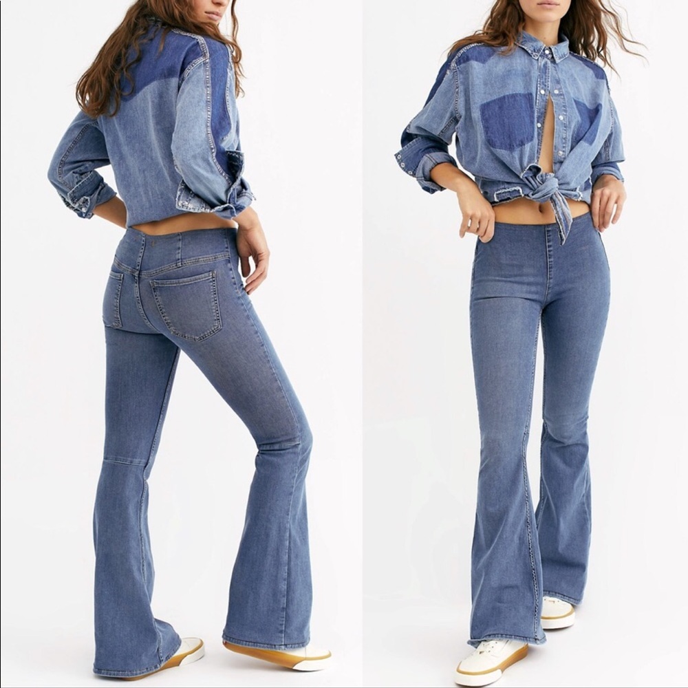 NWOT Free People Penny Pull On Flares